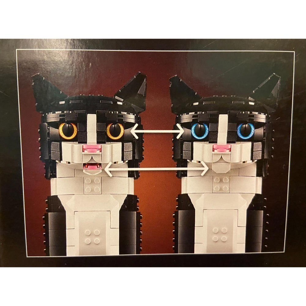 外盒擦損特價【積木2010】樂高 LEGO 21349 賓士貓 TUXEDO CAT / IDEAS 全新-細節圖5