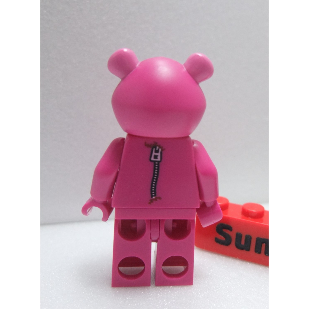 【積木2010】樂高 LEGO 洋紅色 小熊 人偶 / 愛心 小熊 桃紅色 / 情人節 BAM (Magenta)-細節圖2