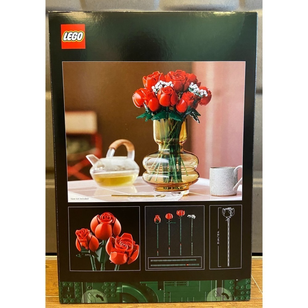 【積木2010】樂高 LEGO 10328 玫瑰 花束 玫瑰花  Bouquet of Roses / 全新未拆-細節圖2