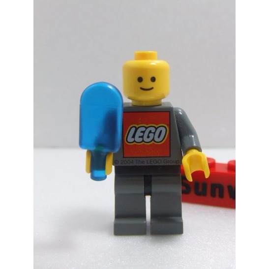 【積木2010】樂高 LEGO 冰棒 雪糕 冰 透明 深藍色 / 食物 道具 30222-細節圖2