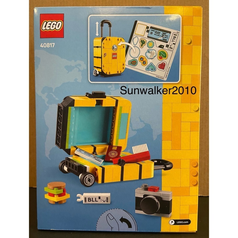 【積木2010】樂高 LEGO 40817 黃色旅行箱 / 樂高 行李箱 旅行箱 全新未拆-細節圖2