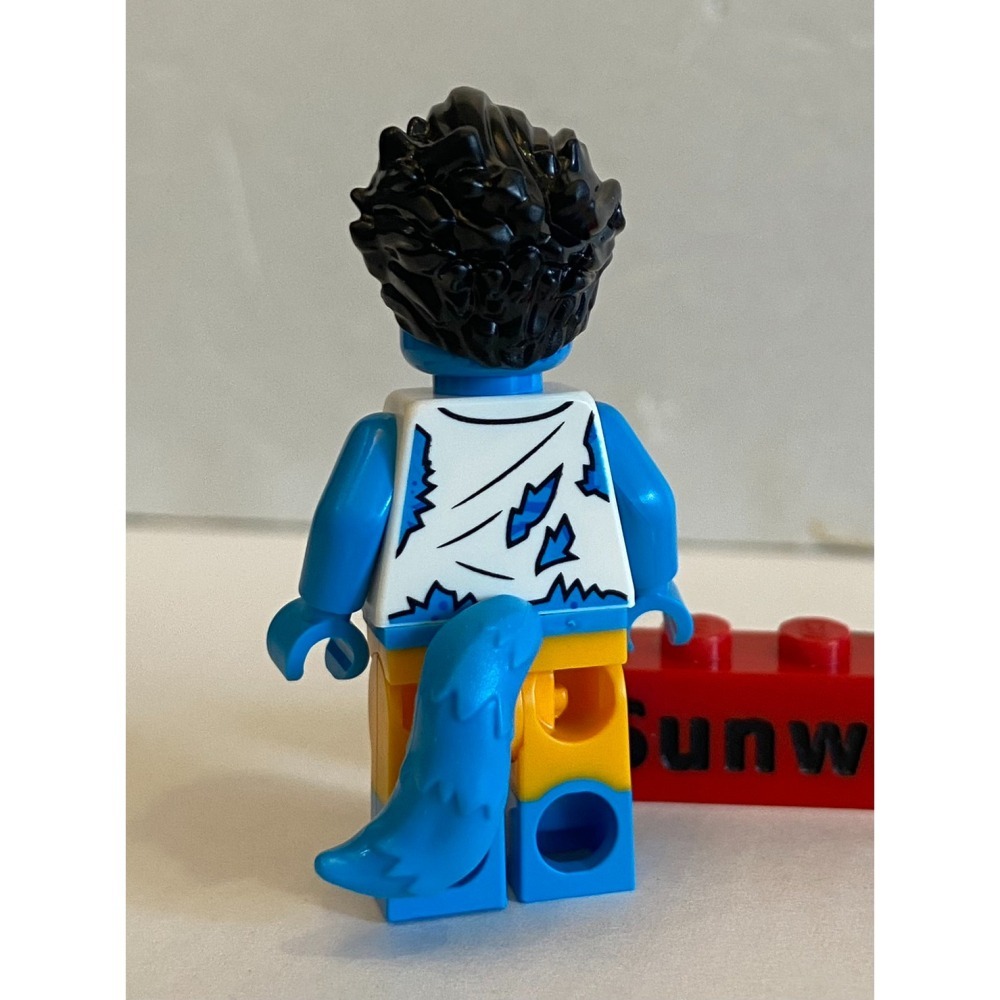 【積木2010】樂高 LEGO 狼人 / 深水色 Dark Azure / BAM-細節圖3