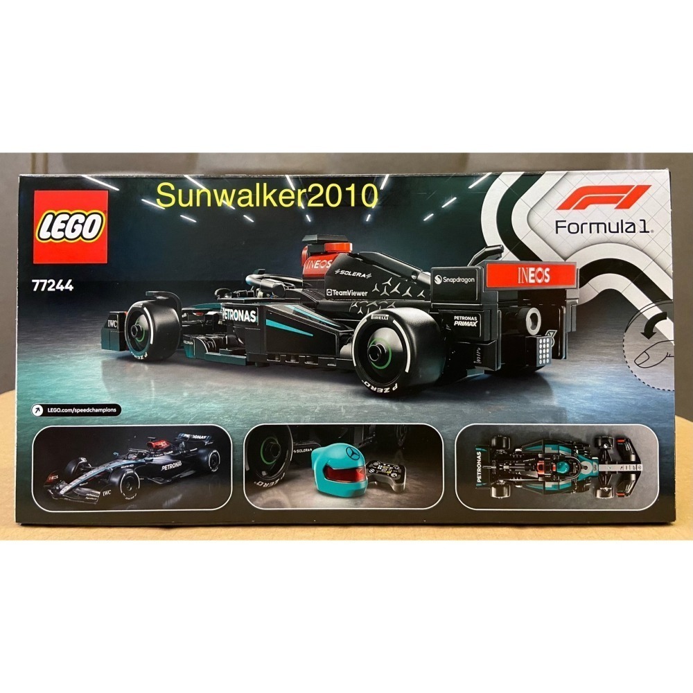 【積木2010】樂高 LEGO 77244 賓士車隊 / 賓士 AMG F1 / W15 E / SPEED 賽車-細節圖2