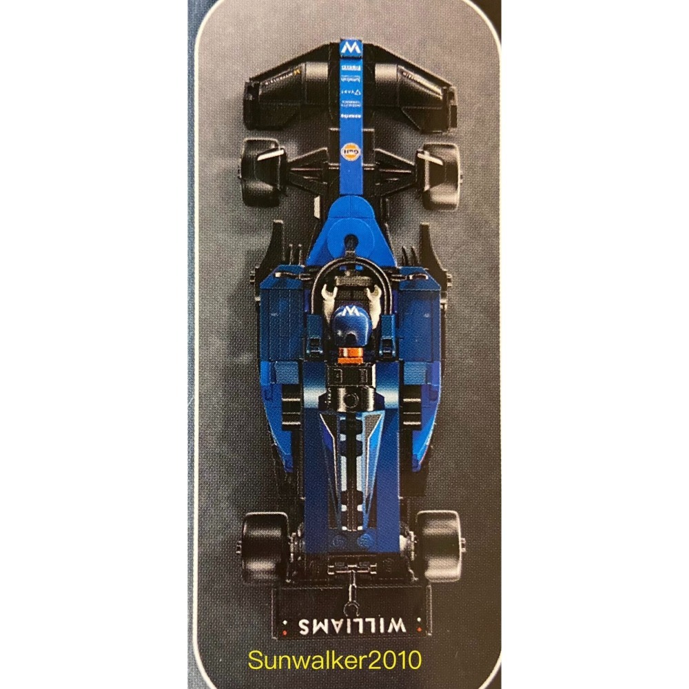 【積木2010】樂高 LEGO 77249 威廉斯 車隊 / Williams F1 FW46 / SPEED 賽車-細節圖3