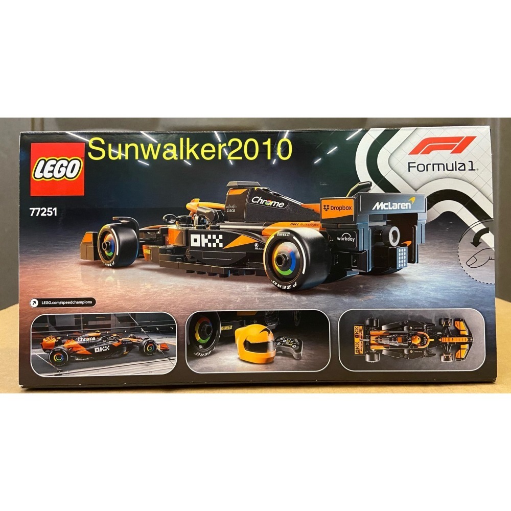 【積木2010】樂高 LEGO 77251 麥拉倫 車隊 / McLaren F1 MCL38 / SPEED 賽車-細節圖2