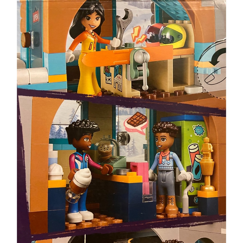 無外盒 特價【積木2010】樂高 LEGO 41756 滑雪場 咖啡廳 /  Friends 好朋友-細節圖4