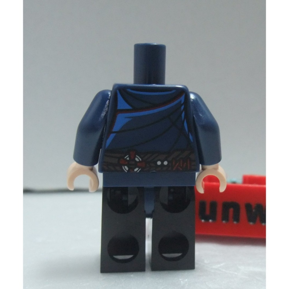 【積木2010】樂高 LEGO 奇異博士 上下身 / 深藍色 道袍 腰帶 身體+腳 / 76218-細節圖2