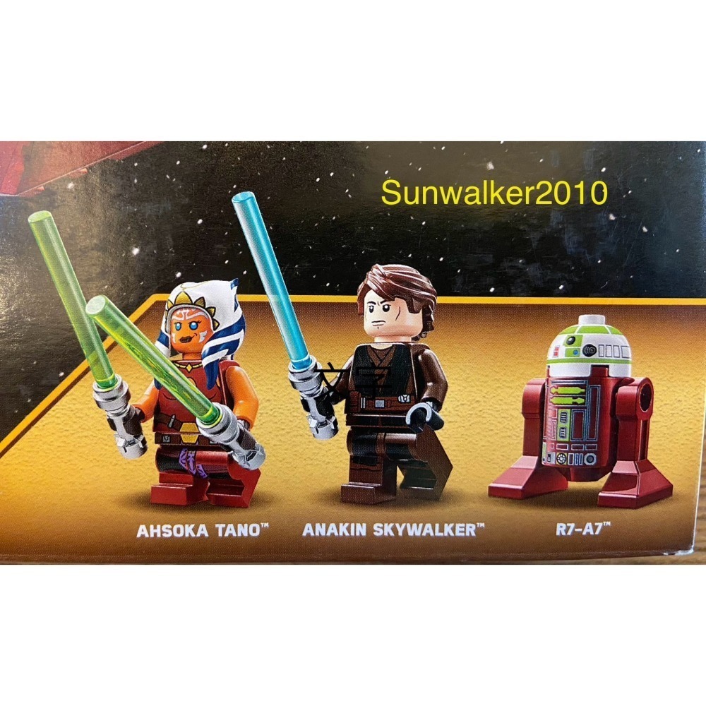 出清特價【積木2010】樂高 LEGO 75401 亞蘇卡的絕地攔截機  Ahsoka /星際大戰 STAR WARS-細節圖3