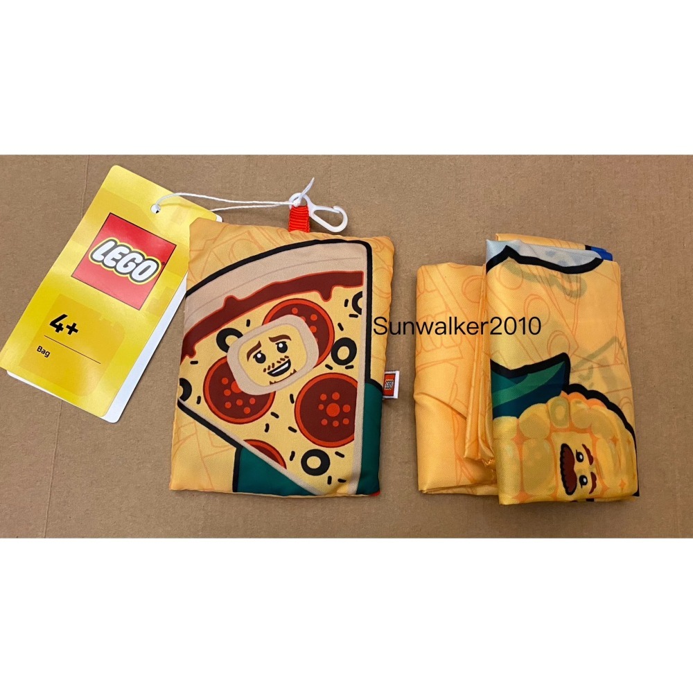 【積木2010】樂高 LEGO 夏日托特包 / 可折疊購物袋 / 環保袋 購物袋 / 香蕉人 熱狗人 玉米人 披薩人-細節圖2