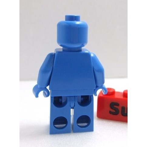 【積木2010】樂高 LEGO 藍色人偶 / 素色 素面 藍色 人偶 (Blue) EVE-細節圖2