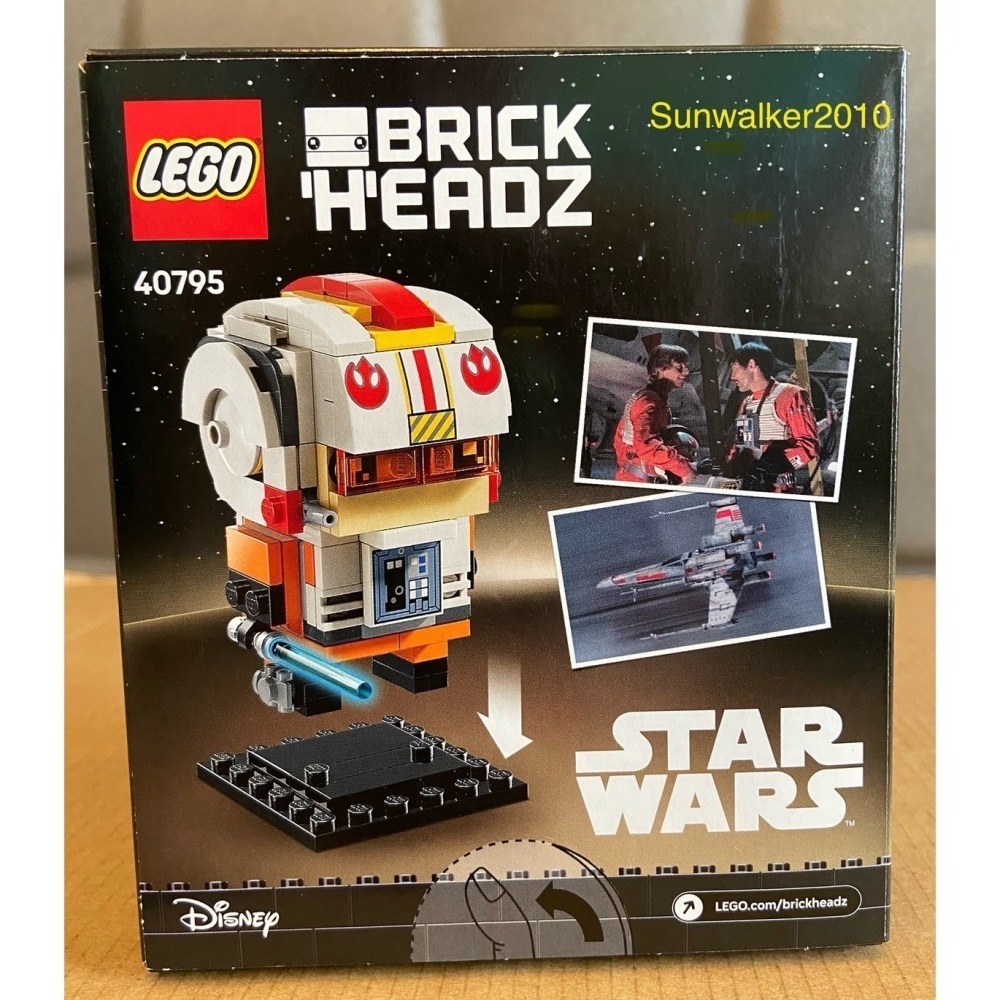 【積木2010】LEGO 樂高 40795 路克 天行者 / 反抗軍 飛行員/ 星際大戰 大頭人 BRICKHEADZ-細節圖2