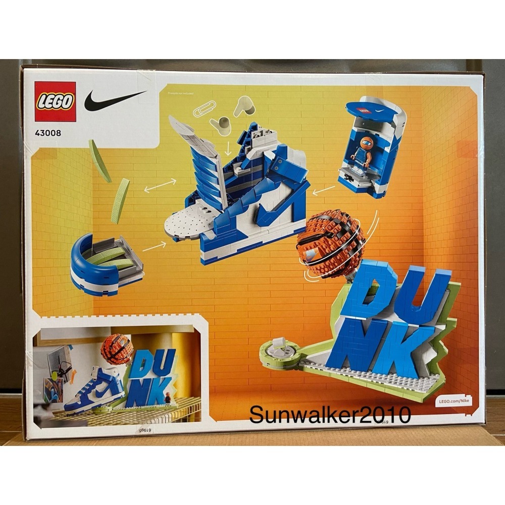 【積木2010】樂高 LEGO 43008 Nike Dunck / 籃球人 / 全新未拆-細節圖2
