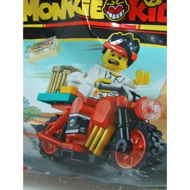 【積木2010】樂高 LEGO 30341 悟空小俠 外送機車 MONKIE KID / 全新未拆 袋裝樂高-細節圖2