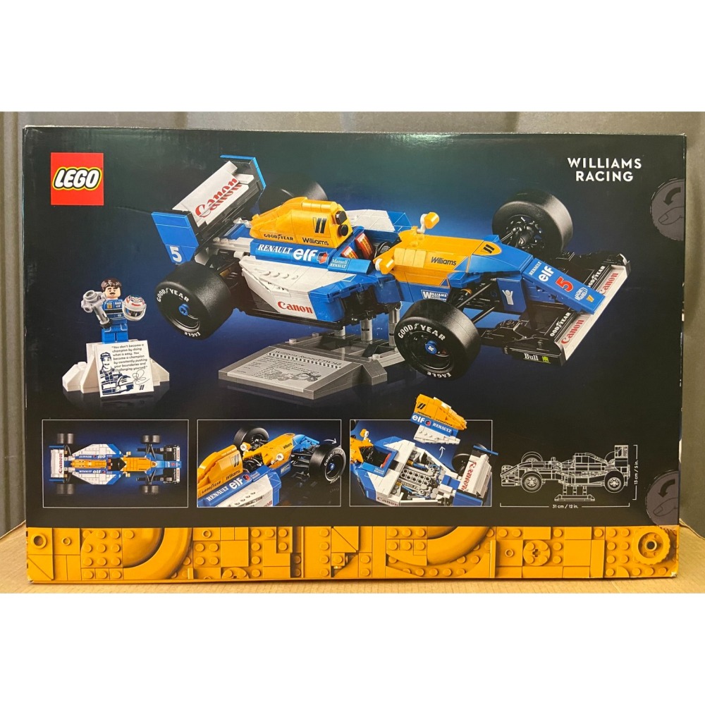 出清特價【積木2010】樂高 LEGO 10353+10330 / 麥拉倫 洗拿 / 威廉斯 奈傑爾曼賽爾 F1-細節圖4