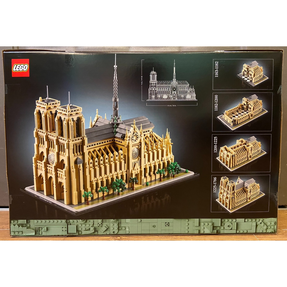 特價出清【積木2010】樂高 LEGO 21061 巴黎 聖母院 / 建築系列-細節圖4