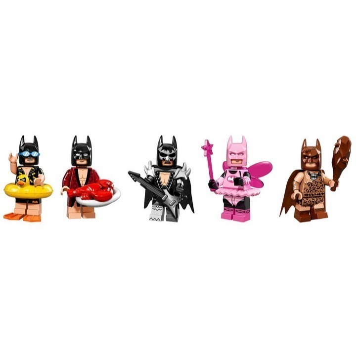 合售5款【積木2010】樂高 LEGO 71017 蝙蝠俠 睡衣 吉他 仙子 原始人 泳圈 / 蝙蝠俠電影 人偶包-細節圖2