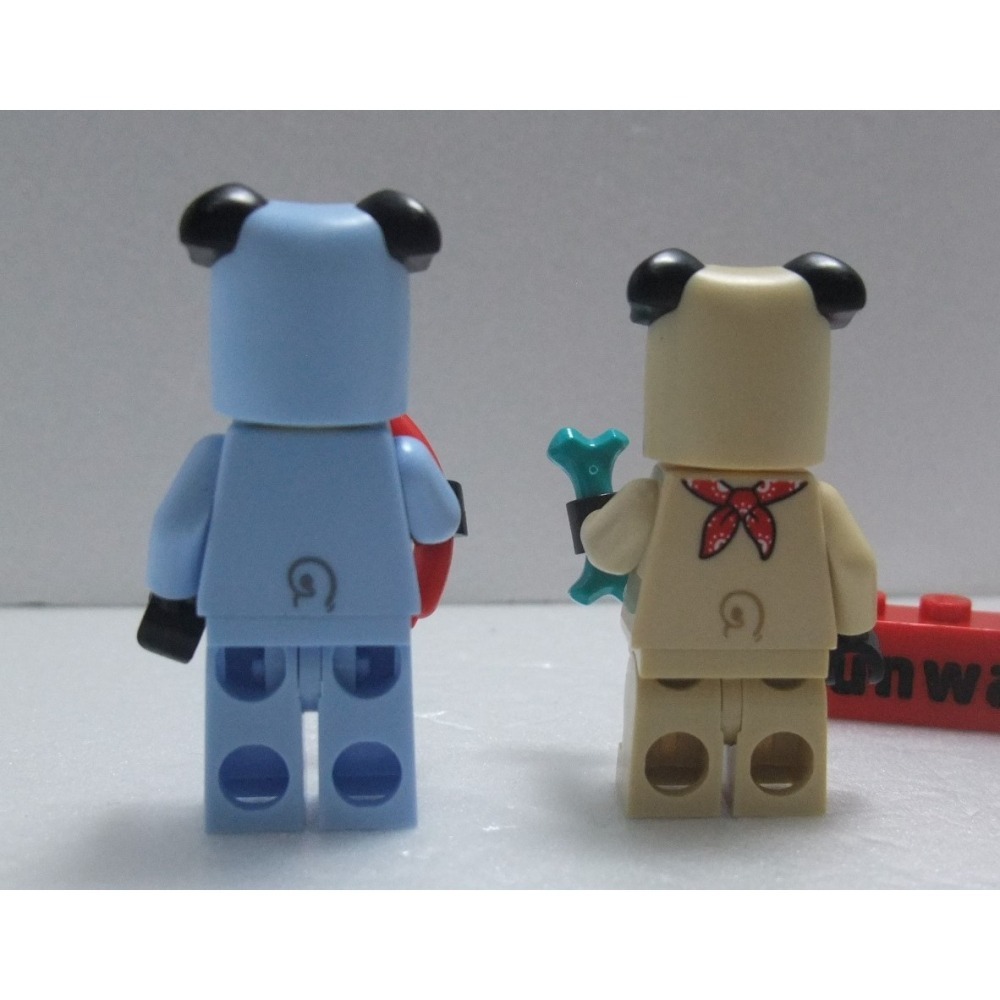 【積木2010】樂高 LEGO 亮淡藍色 巴哥犬 男孩 / 小狗 男孩 / 小狗人偶 (含熱狗道具) 71029 BAM-細節圖2