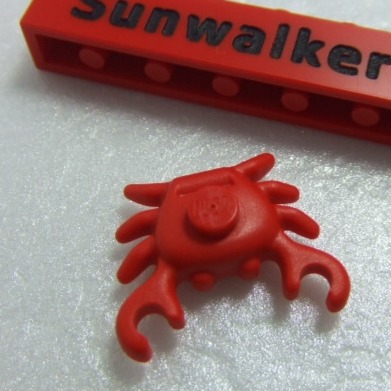 【積木2010】樂高 LEGO 紅色 螃蟹 / 動物 33121-細節圖2