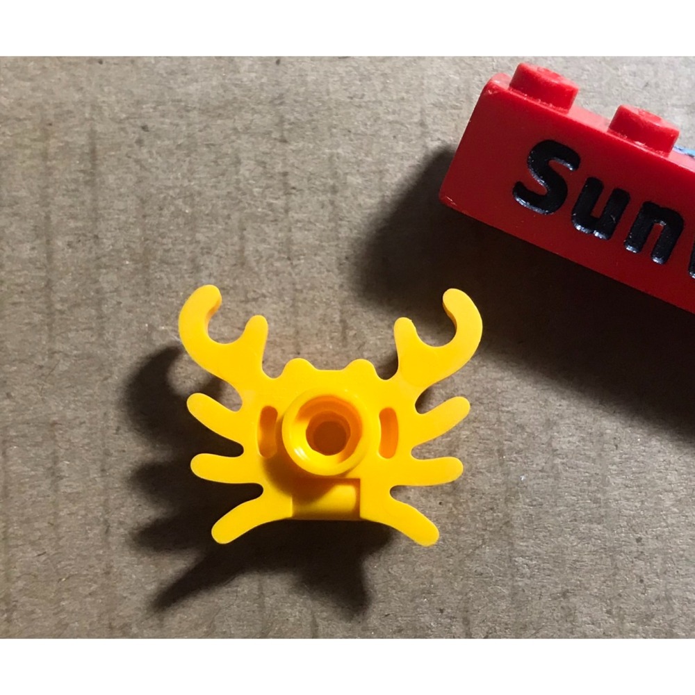 【積木2010】樂高 亮淡橘色 螃蟹 / 動物 / Bright Light Orange / 33121-細節圖2