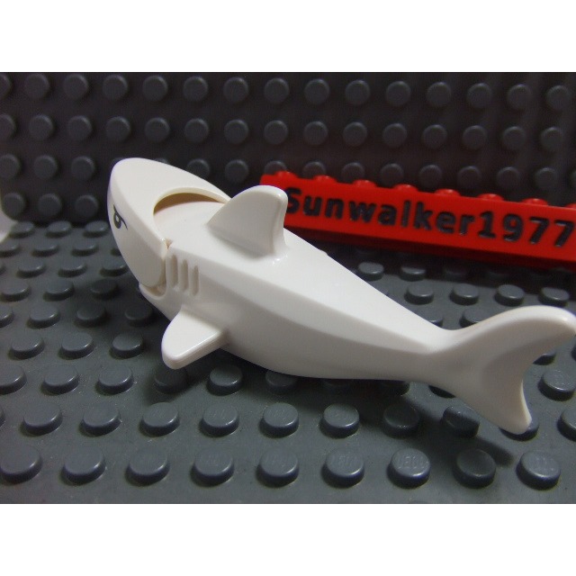 【積木2010】樂高 LEGO 白色鯊魚 白鯊 鯊魚 / 動物 60095-細節圖3