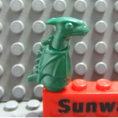 【積木2010】樂高 深綠色 龍 幼龍 恐龍 龍寶寶 / 動物 41535 (Dark Green)-細節圖2