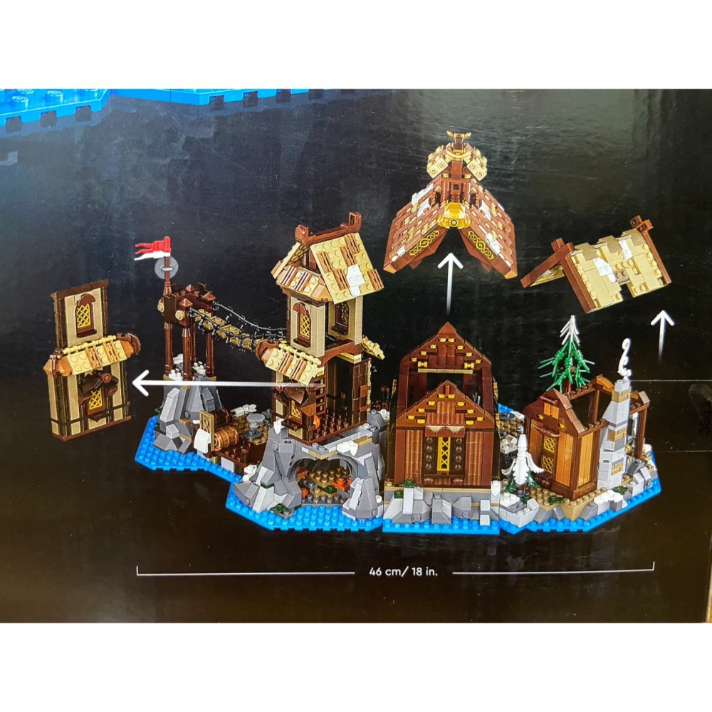 外盒擦損特價【積木2010】樂高 LEGO 21343 維京海盜村 維京村莊 / 維京人-細節圖5