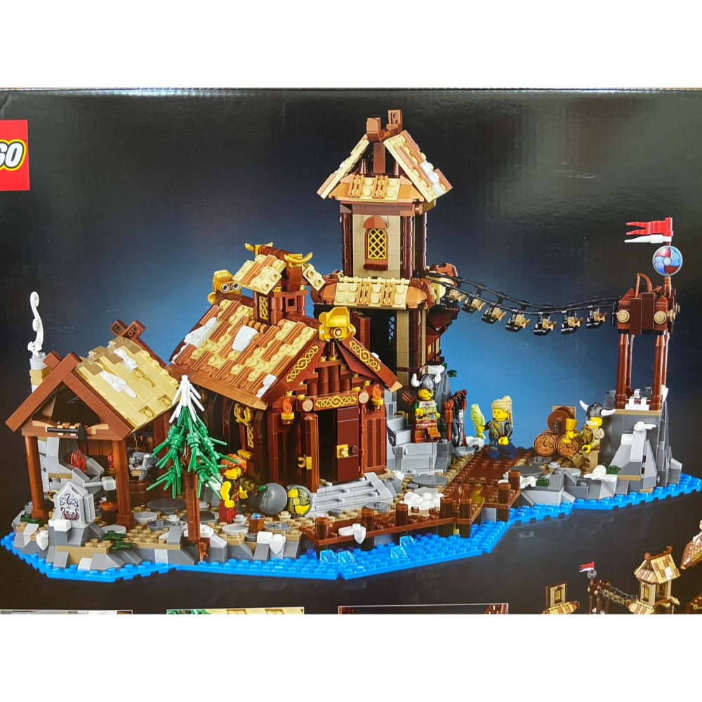 外盒擦損特價【積木2010】樂高 LEGO 21343 維京海盜村 維京村莊 / 維京人-細節圖6