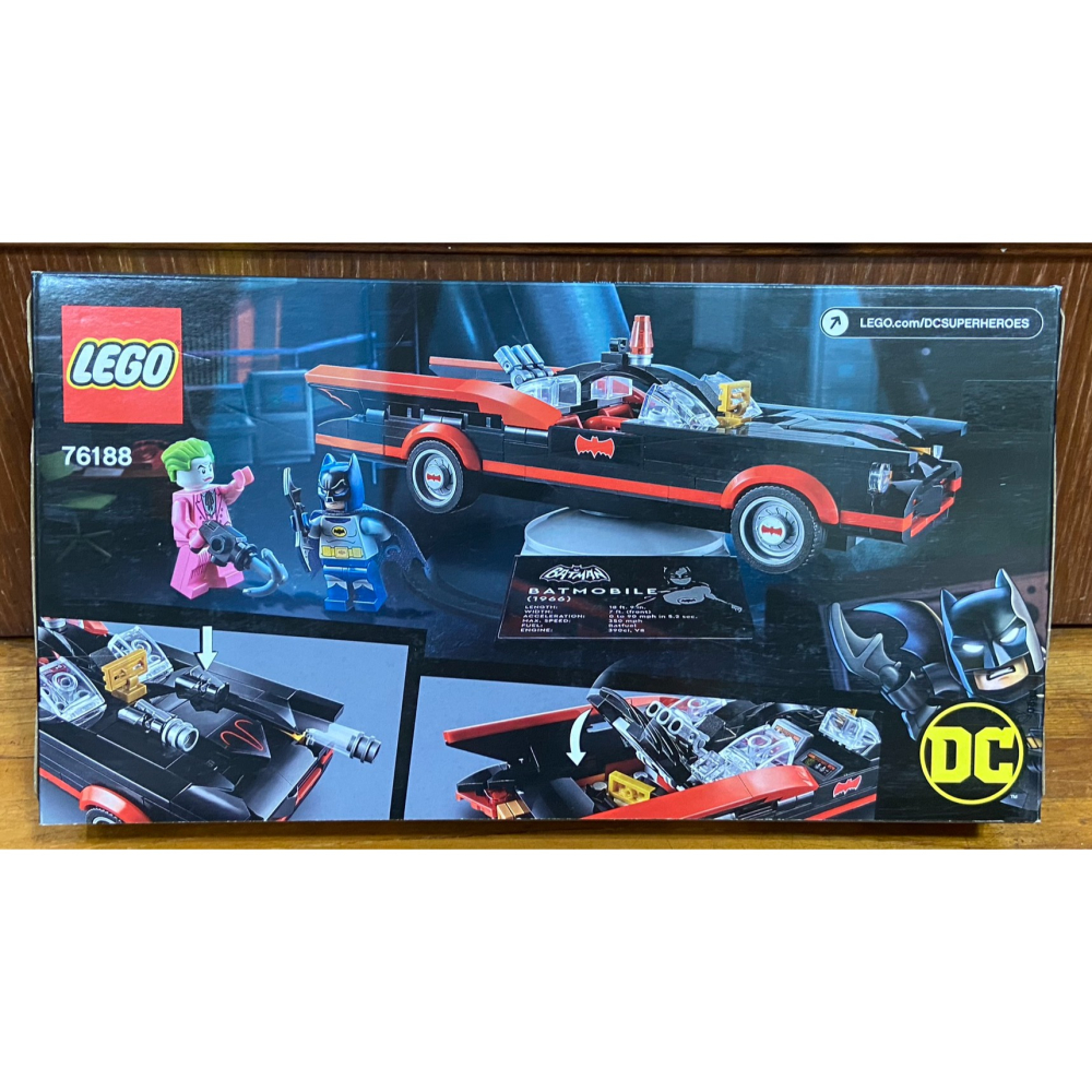 外盒擦損特價【積木2010】樂高 LEGO 76188 經典蝙蝠車 TV Series /BR2F-細節圖4