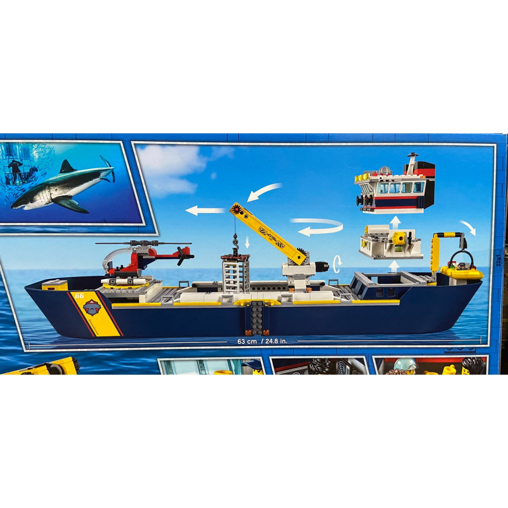 【積木2010】樂高 LEGO 60266 海洋探索船  / 大船 大鯊魚 / CITY 城市 BR-細節圖3