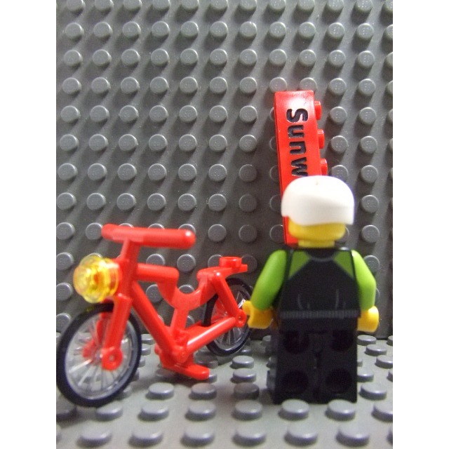 【積木2010】樂高 LEGO 自行車 + 騎士 / 單車 腳踏車 / 城市 CITY 60134-細節圖3