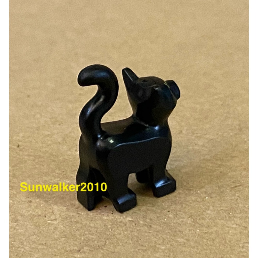 【積木2010】樂高 LEGO 黑色 小貓 / 黑貓 貓咪 貓 動物 / Black-細節圖3