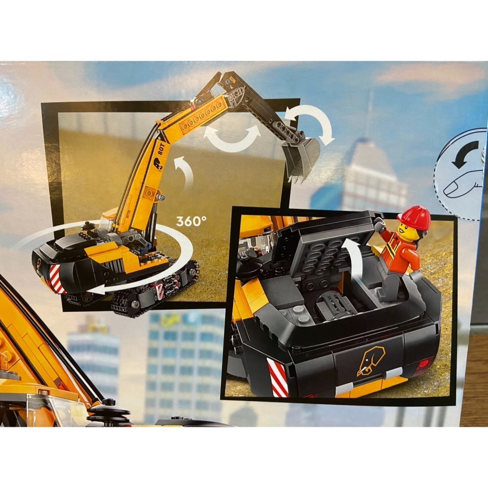 合售特價【積木2010】樂高 LEGO 60420 挖土機 + 60466 推土機 / CITY 城市 工程 工地-細節圖4
