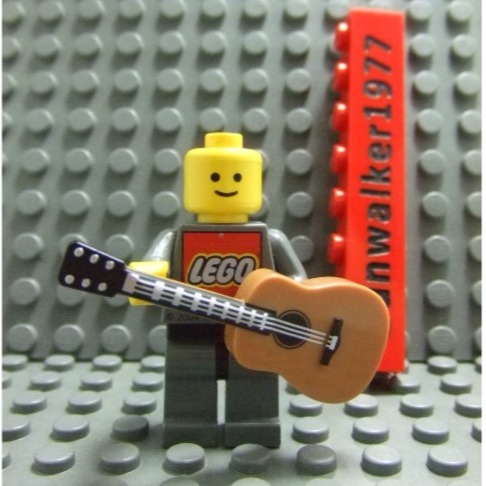 【積木2010】樂高 LEGO 牛奶糖色 吉他 / 六人行 21319 25975pb01 道具 (U-16)-細節圖2