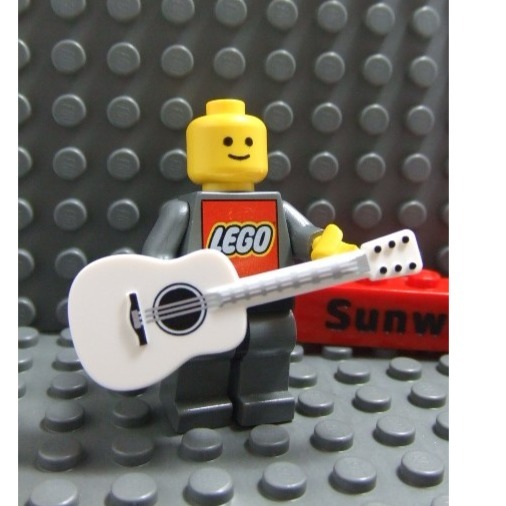 【積木2010】樂高 LEGO 白色 吉他 / 21317 米奇 吉他 / 25975pb02 道具 (U-16)-細節圖2