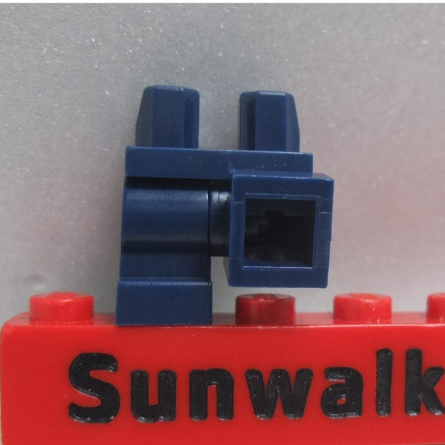 【積木2010】樂高LEGO 深藍色 小孩雙腳 可彎曲 / 矮人腳 小孩腳 人偶 雙腳 下半身  970cm00-細節圖2