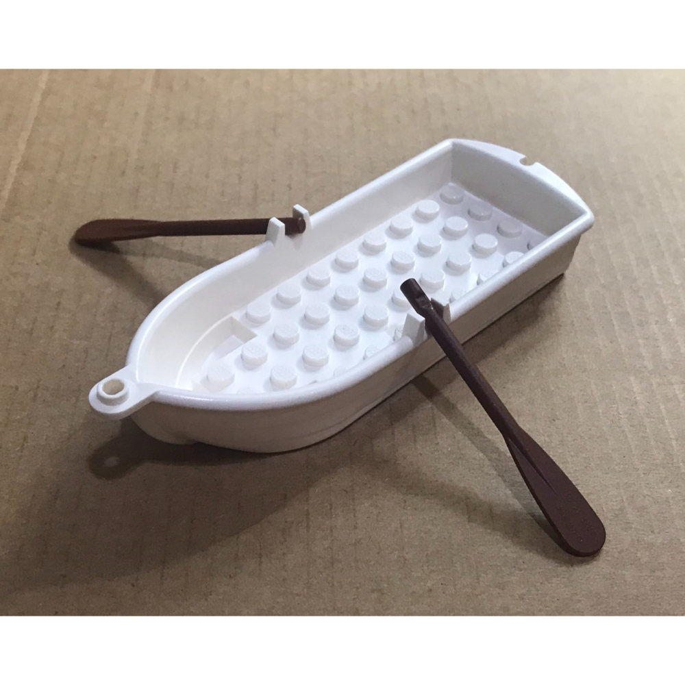 【積木2010】樂高 LEGO 白色 小船 (含船槳) / 木船 船 21301 / 21335-細節圖2