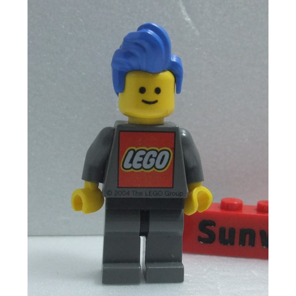 【積木2010】樂高 LEGO 藍色 龐畢度 飛機頭 髮型 頭髮 / 76925 40516 (H-01) EVE-細節圖2