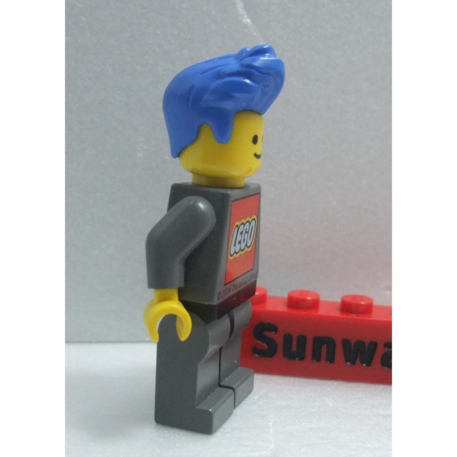 【積木2010】樂高 LEGO 藍色 龐畢度 飛機頭 髮型 頭髮 / 76925 40516 (H-01) EVE-細節圖3