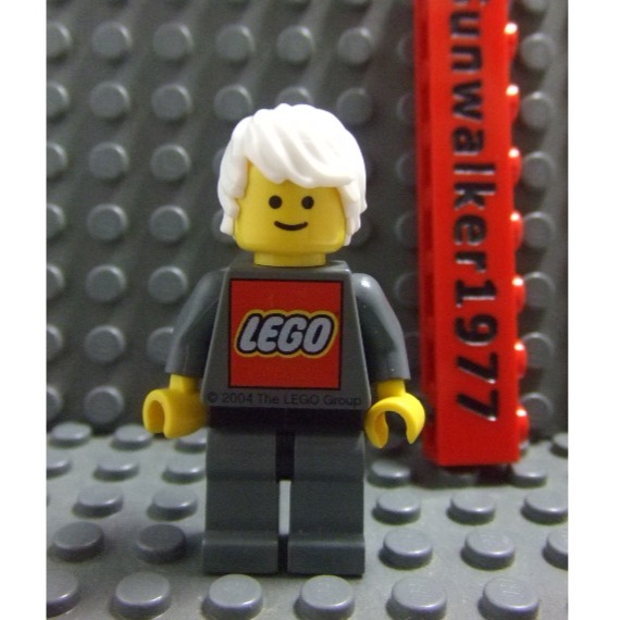 【積木2010】樂高 LEGO 白色 斜分 微翹 頭髮 / 快銀 頭髮 / 榮恩 髮型 頭髮 87991 (H-01)-細節圖3