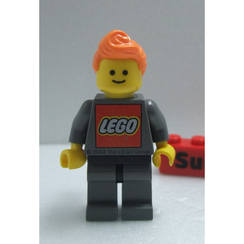 【積木2010】樂高 LEGO 橘色 盤捲 馬尾 頭髮 / 女生 人偶 頭髮 13785 (H-09) EVE-細節圖2