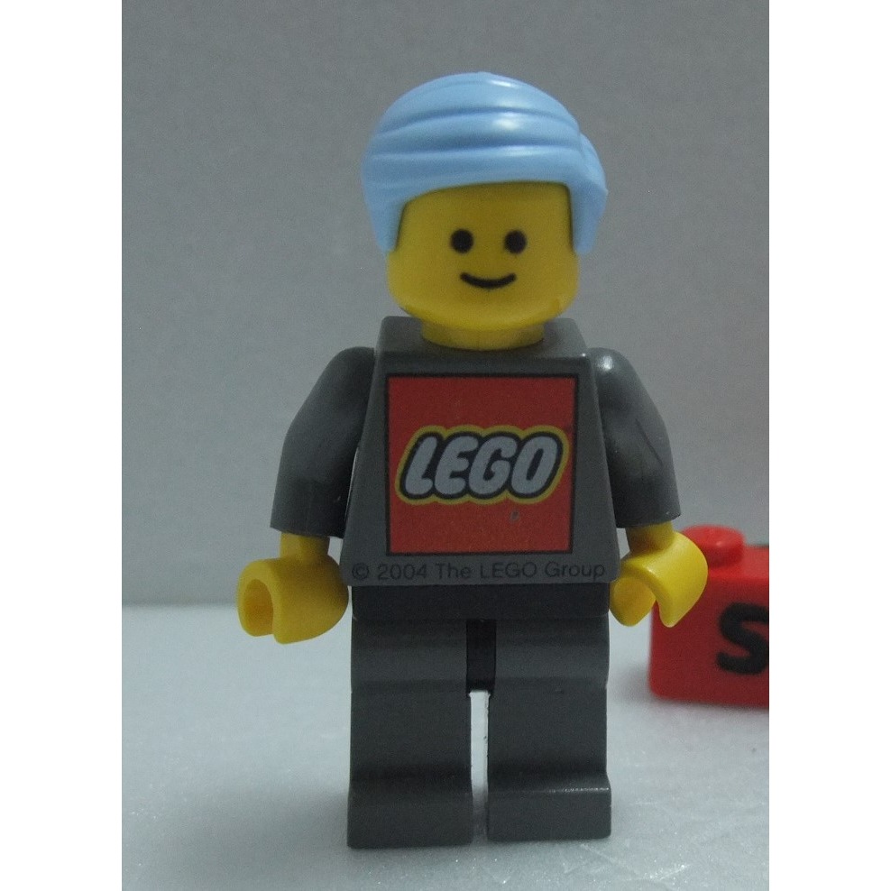 【積木2010】樂高 LEGO 亮淡藍色 旁分頭髮 / 紳士 西裝 羅賓 頭髮 / 99930 (H-04) EVE-細節圖2