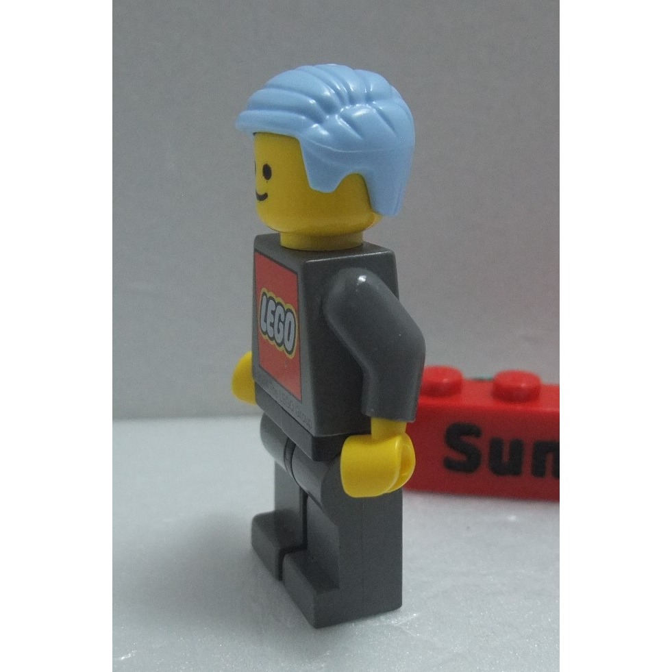 【積木2010】樂高 LEGO 亮淡藍色 旁分頭髮 / 紳士 西裝 羅賓 頭髮 / 99930 (H-04) EVE-細節圖3