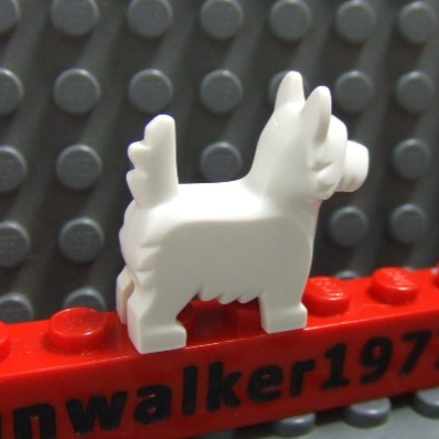 【積木2010】樂高 LEGO 白色 雪納瑞 / 小狗 動物-細節圖2