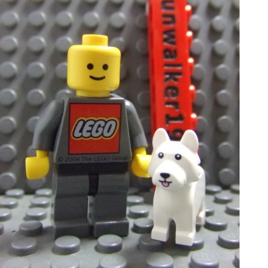 【積木2010】樂高 LEGO 白色 雪納瑞 / 小狗 動物-細節圖3