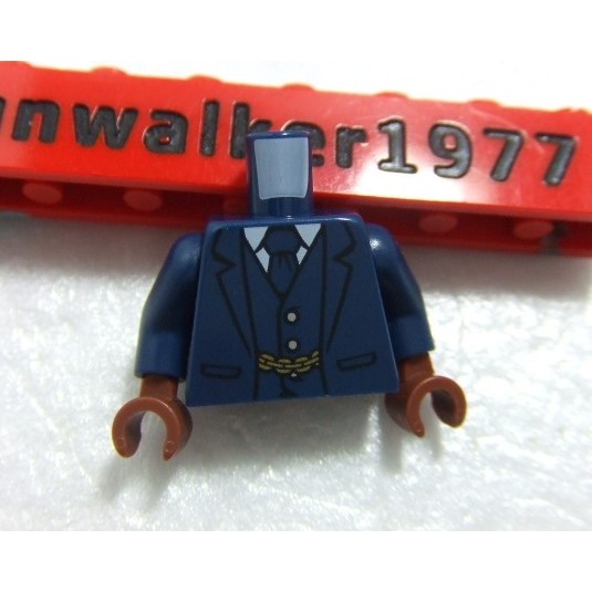 【積木2010】#137 樂高 LEGO 迪士尼火車 列車長 上半身 / 人偶 身體 / 71044-細節圖2