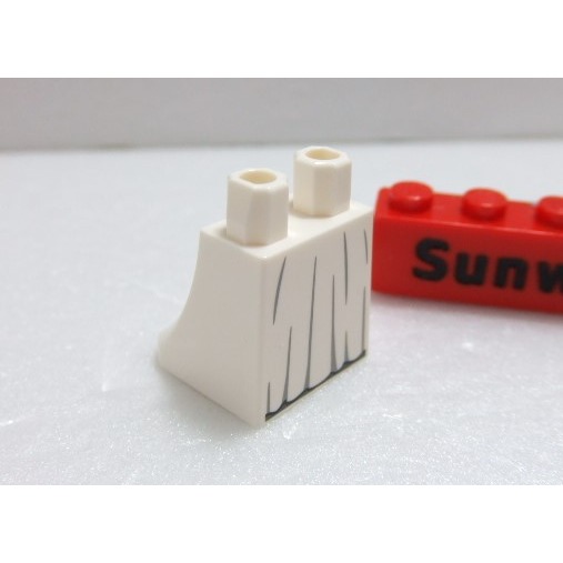 【積木2010】樂高 LEGO 白色 裙子 下半身 / 長裙 長袍 新娘禮服 / 76398 75301-細節圖2