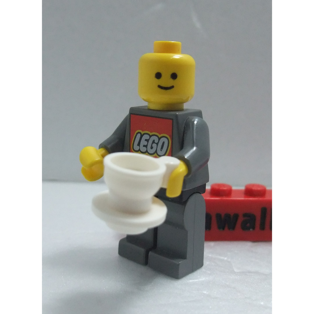 【積木2010】樂高 LEGO 白色 咖啡杯+咖啡盤 / 茶杯 38014+38799 (U-02)-細節圖2