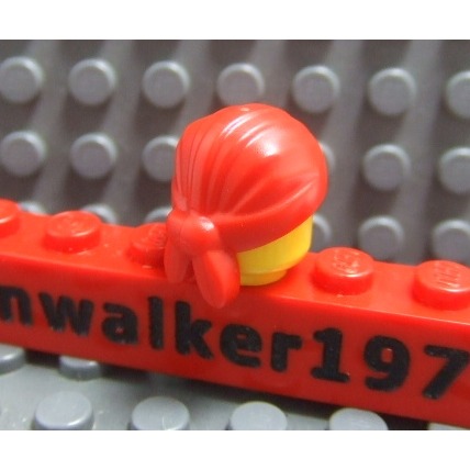 【積木2010】樂高 LEGO 紅色 海盜 頭巾 / 帽子 18927 (Red)(C-02)-細節圖2