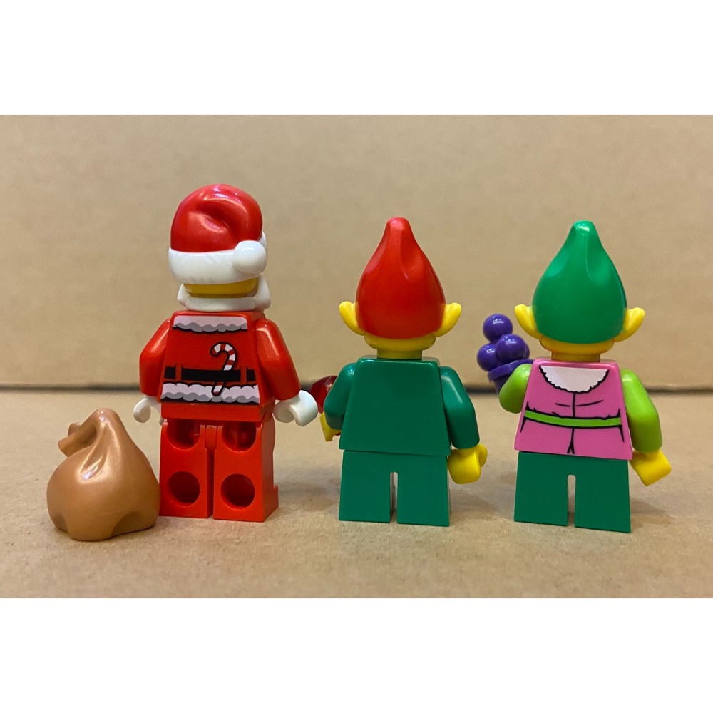 合售【積木2010】樂高 LEGO 聖誕老人+聖誕小精靈 X2  / 聖誕節 ( BAM )-細節圖2