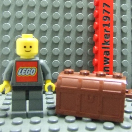 【積木2010】樂高 LEGO 紅棕色 寶箱 藏寶箱 木箱 箱子 / 道具 Reddish Brown-細節圖4